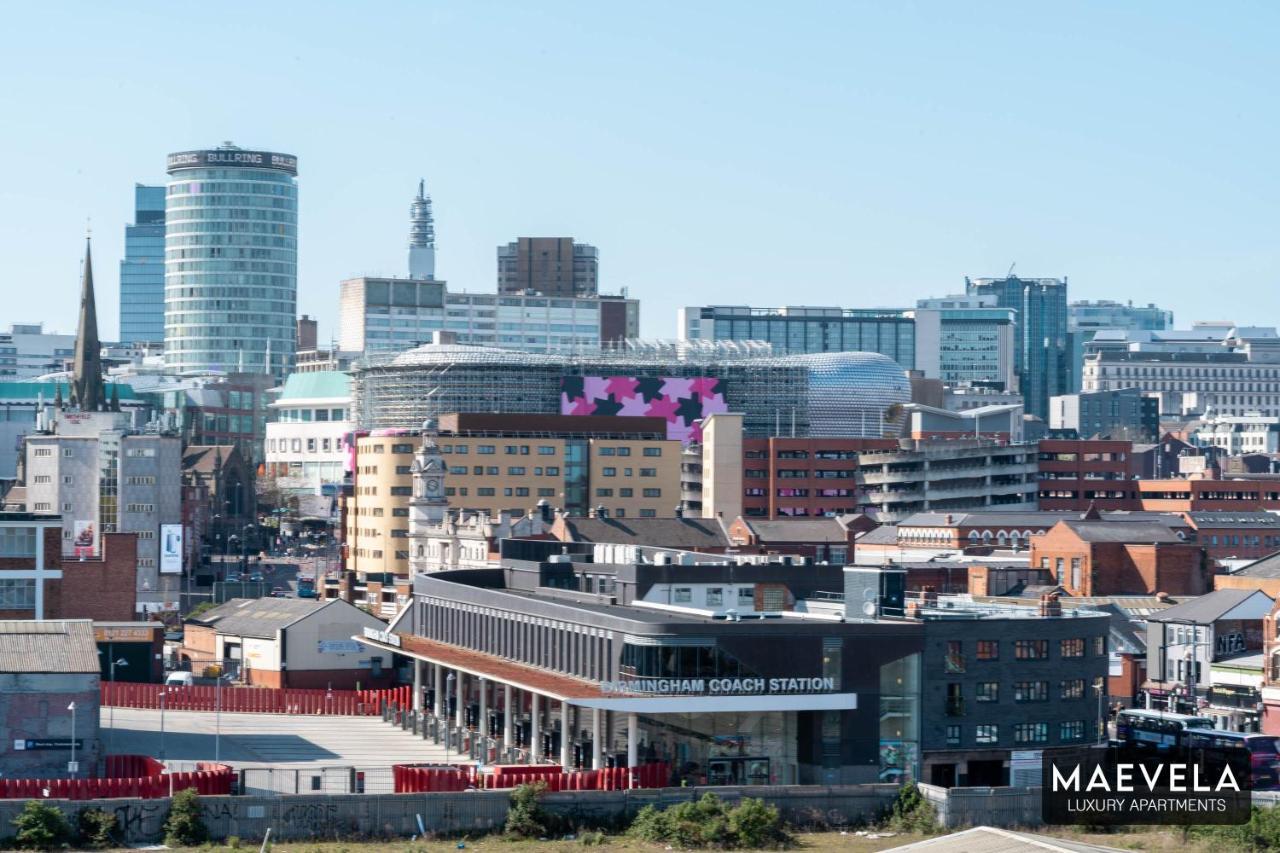Maevela Apartments - Luxury Top Floor Penthouse - With Parking - 2 Bedroom New Build Apartment ✪ City Centre, Digbeth ✓ With Huge Patio Sliding Doors - City View - Rooftop Terrace - Ps4 & Smart Tv'S Birmingham Extérieur photo