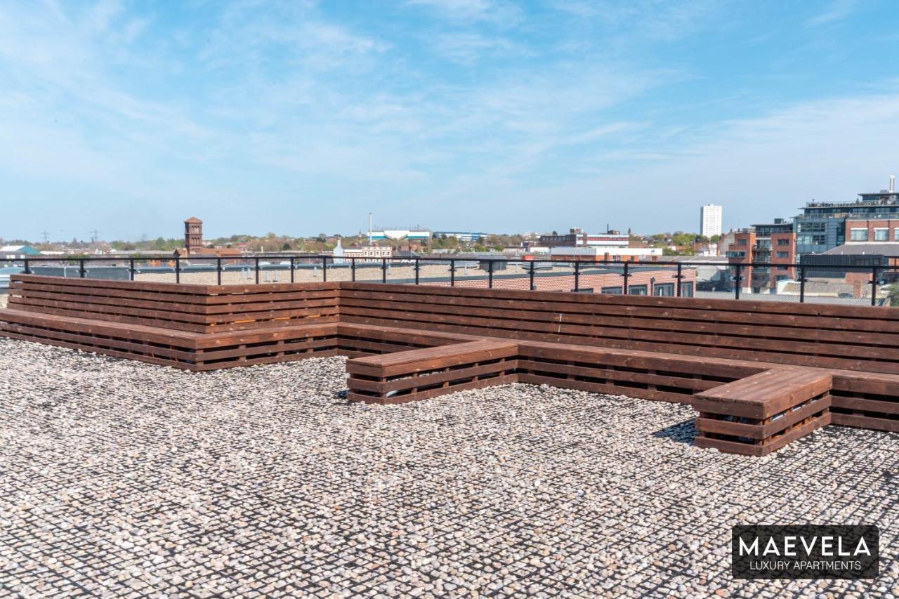Maevela Apartments - Luxury Top Floor Penthouse - With Parking - 2 Bedroom New Build Apartment ✪ City Centre, Digbeth ✓ With Huge Patio Sliding Doors - City View - Rooftop Terrace - Ps4 & Smart Tv'S Birmingham Extérieur photo