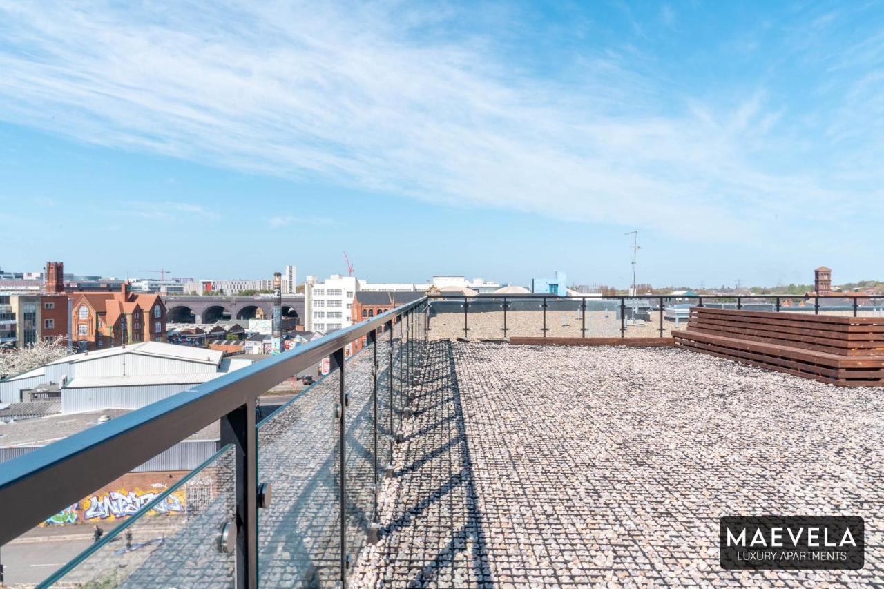 Maevela Apartments - Luxury Top Floor Penthouse - With Parking - 2 Bedroom New Build Apartment ✪ City Centre, Digbeth ✓ With Huge Patio Sliding Doors - City View - Rooftop Terrace - Ps4 & Smart Tv'S Birmingham Extérieur photo
